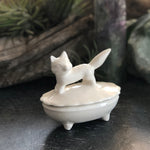 Fox Ceramic Ring Box