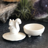 Squirrel Ceramic Ring Box